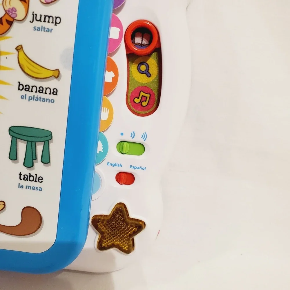 Leap Frog Learning Friends 100 Words Book English Spanish Works‎ See Video